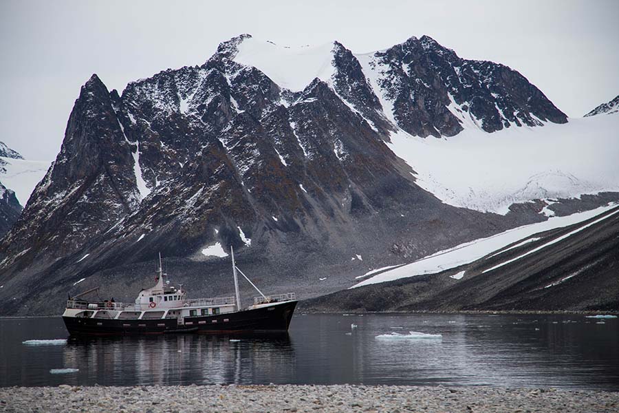 Togo in a fjord mountains in back 900x600