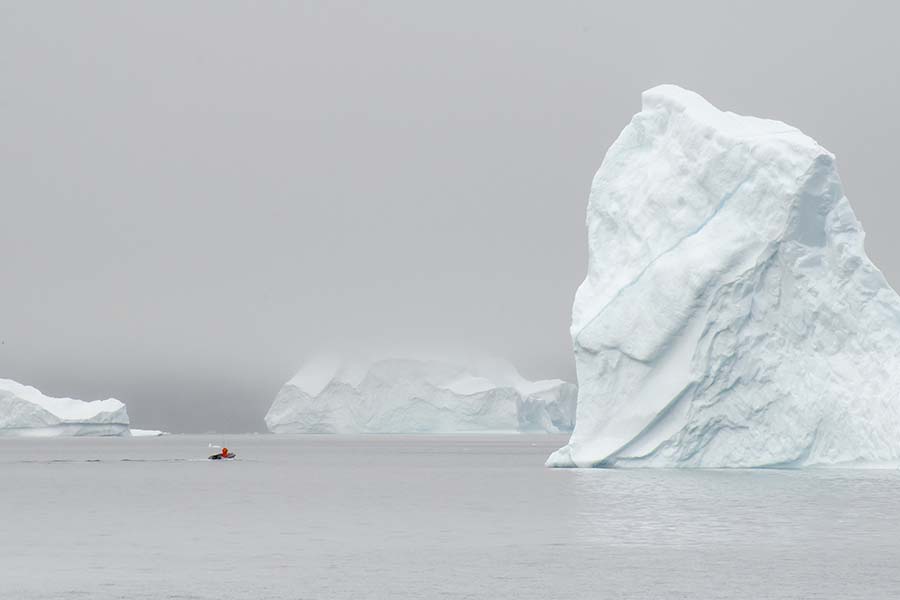 Togo passenger kajaking big iceberg 900x600